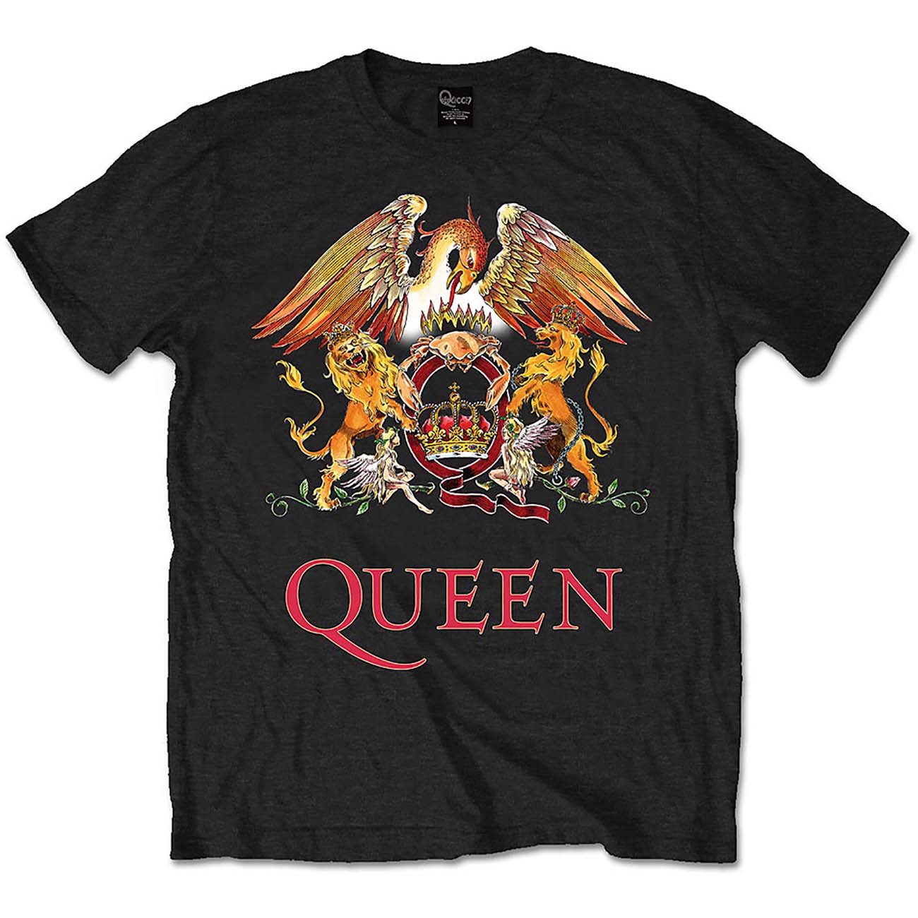 Queen Unisex T-Shirt: Classic Crest (Plus Sizes)