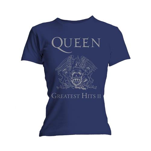 Queen Ladies T-Shirt: Greatest Hits II (Skinny Fit)