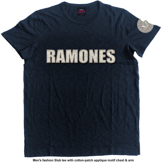 Ramones Unisex T-Shirt: Logo & Presidential Seal (Applique)