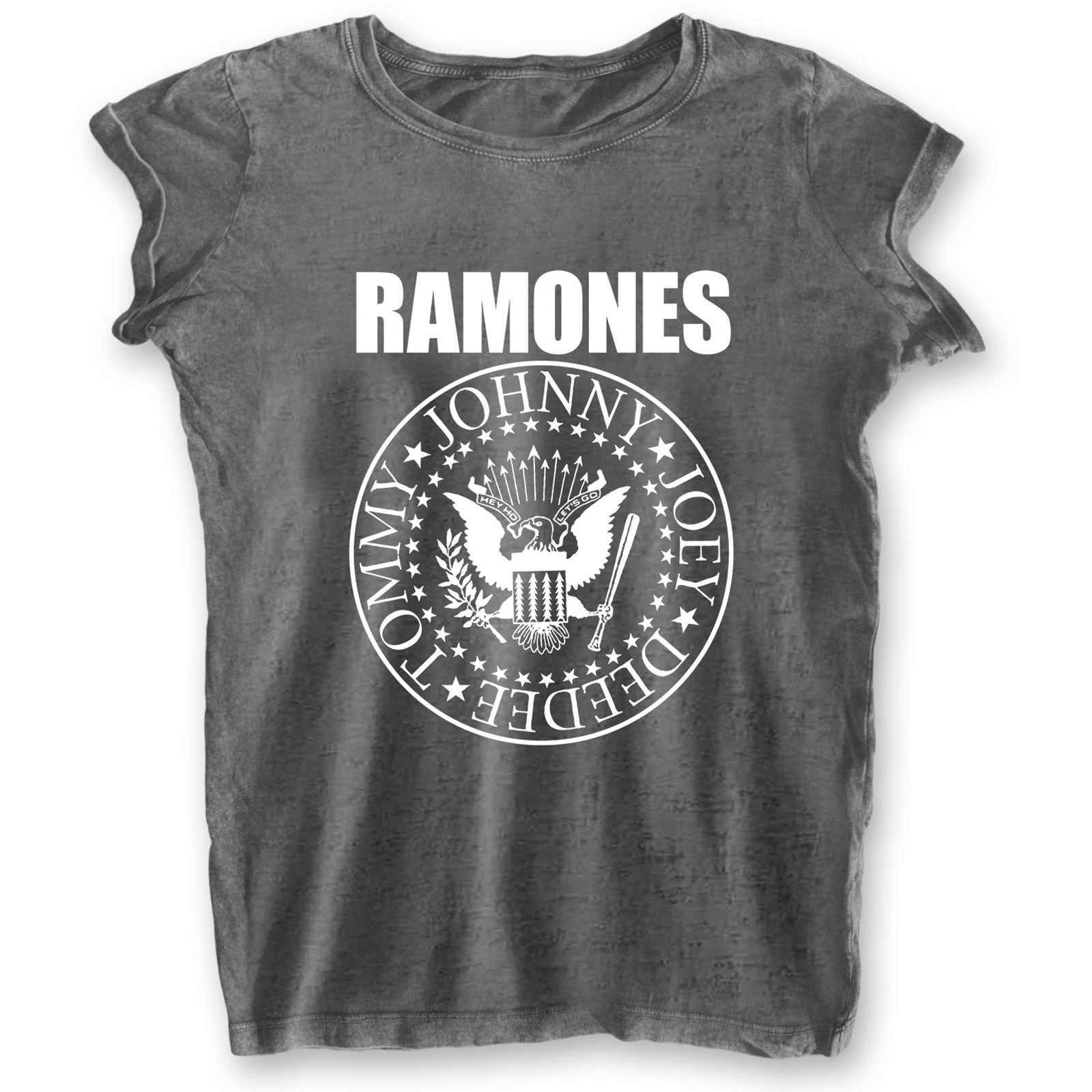 Ramones Ladies T-Shirt: Presidential Seal (Burnout)
