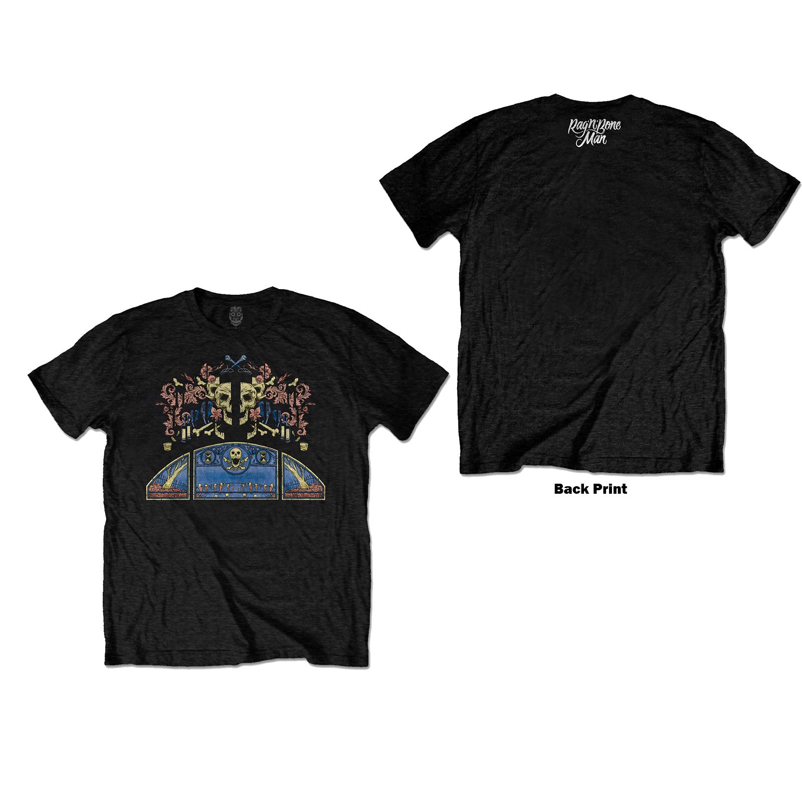 Rag'n'Bone Man Unisex T-Shirt: Coloured Graveyard (Back Print)