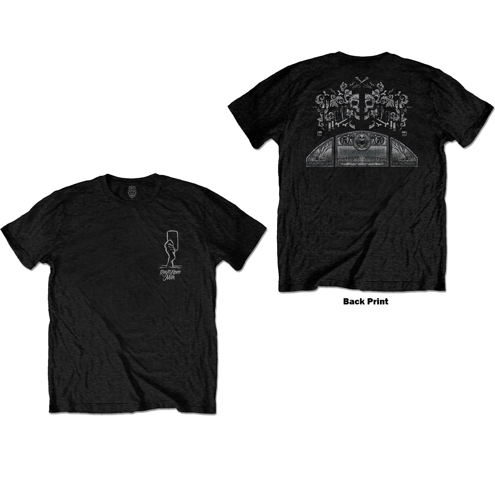 Rag'n'Bone Man Unisex T-Shirt: Graveyard (Back Print)