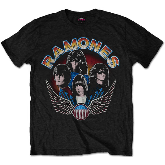 Ramones Unisex T-Shirt: Vintage Wings Photo