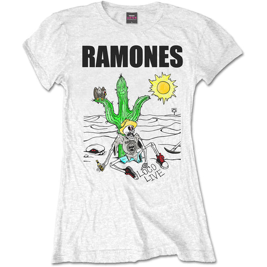 Ramones Ladies T-Shirt: Loco Live
