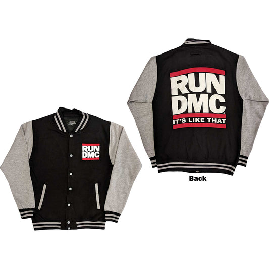 Run DMC Unisex Varsity Jacket: It's Like That (Back Print)