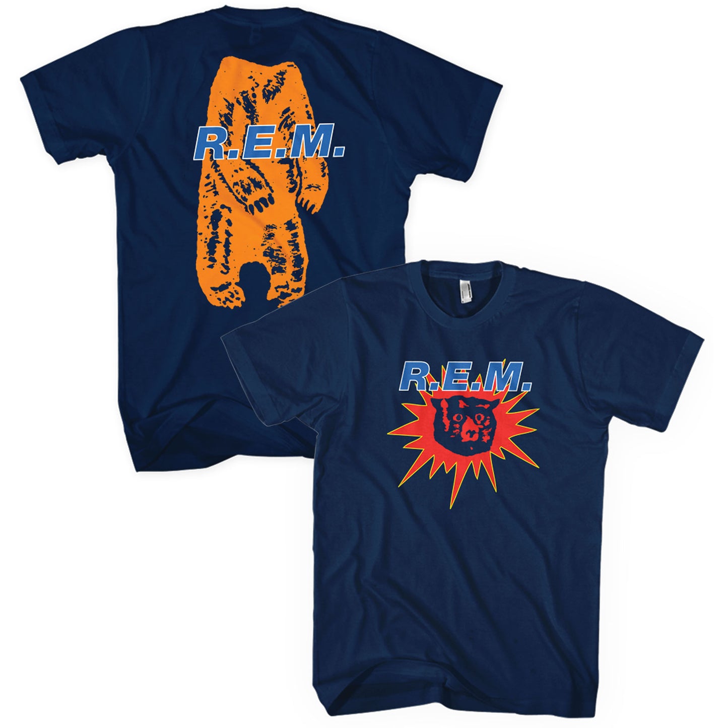 R.E.M. Unisex T-Shirt: Bear Burst (Back Print)