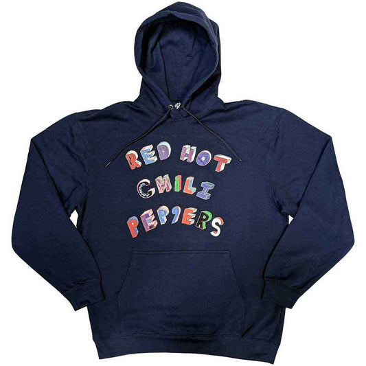 Red Hot Chili Peppers Unisex Pullover Hoodie: Colourful Letters