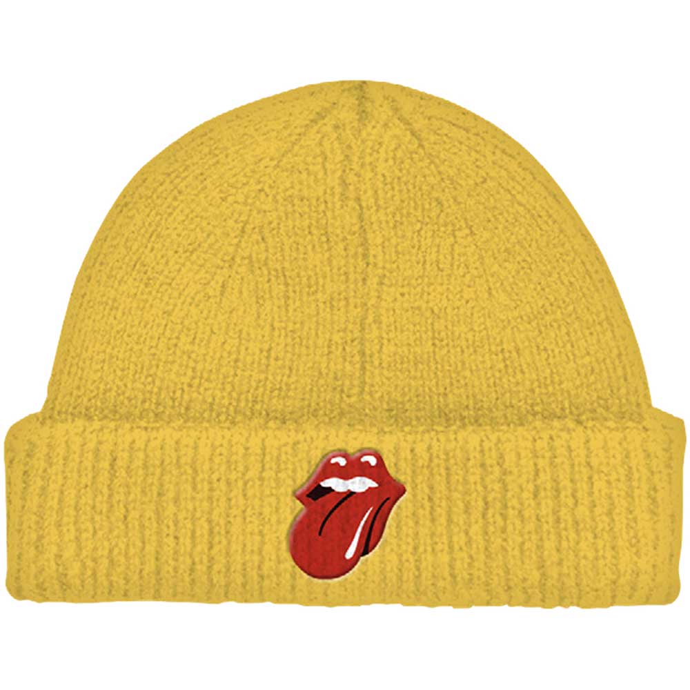 The Rolling Stones Unisex Beanie Hat: 72 Tongue (Roll Up)