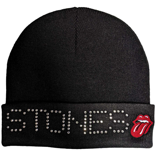 The Rolling Stones Unisex Beanie Hat: Stones Embellished