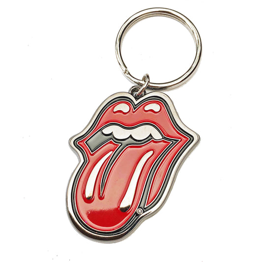The Rolling Stones Keychain: Classic Tongue (Enamel In-fill)