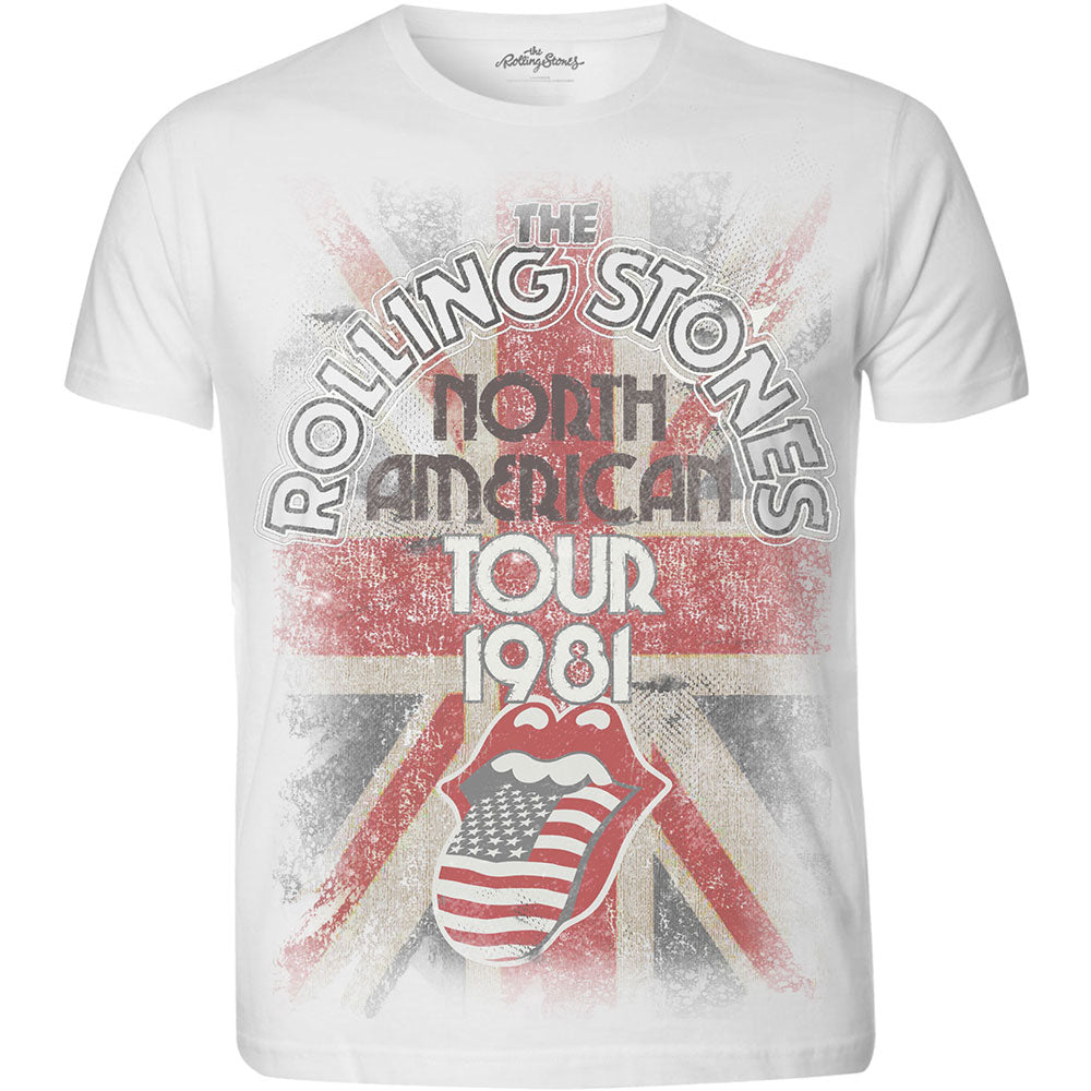 The Rolling Stones Unisex Sublimation T-Shirt: North American Tour 1981