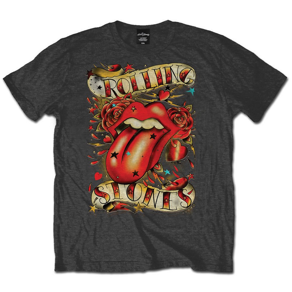 The Rolling Stones Unisex T-Shirt: Tongues & Stars