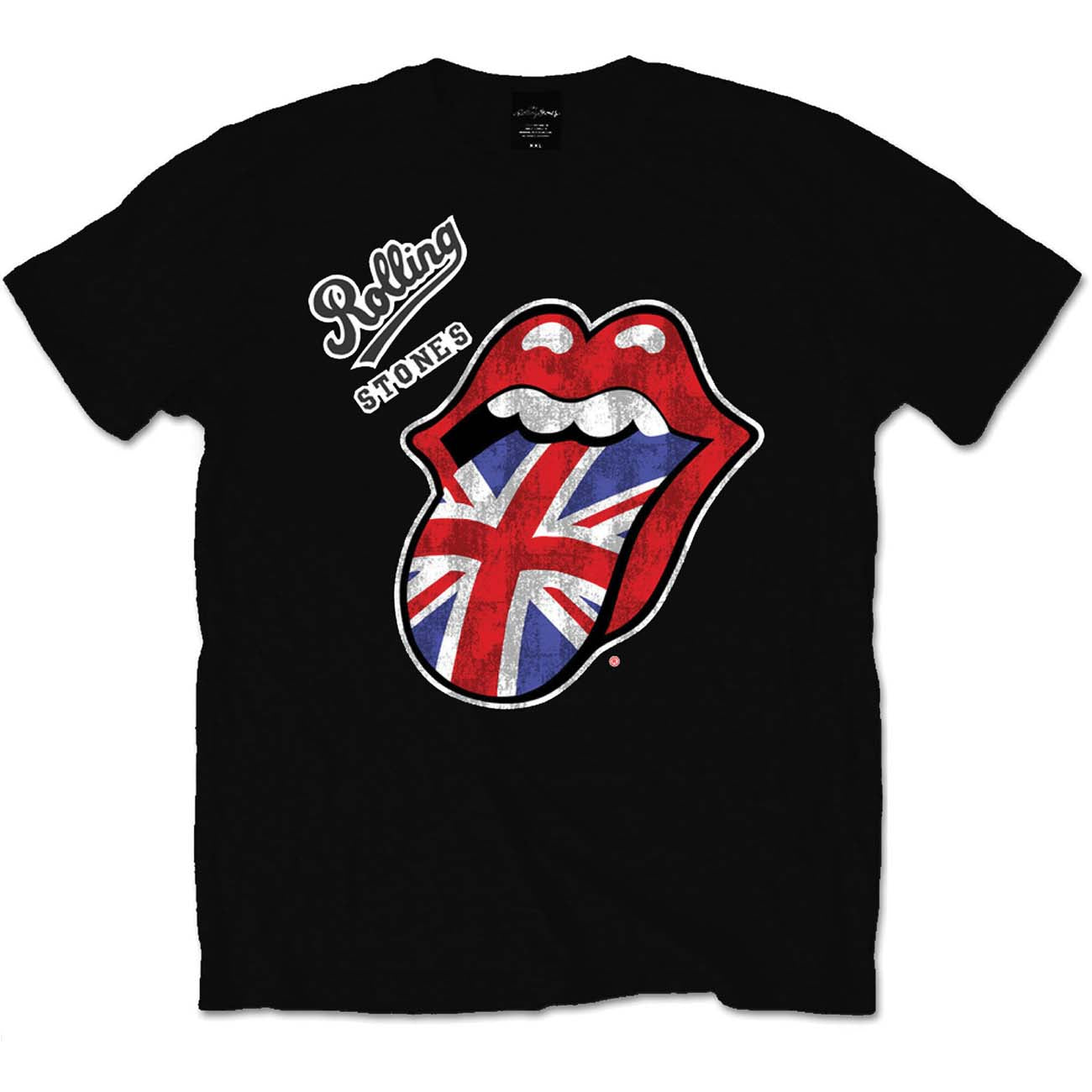 The Rolling Stones Unisex T-Shirt: Vintage British Tongue
