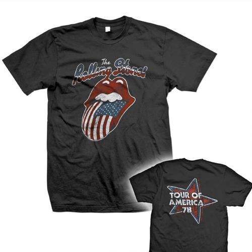 The Rolling Stones Unisex T-Shirt: Tour of America 78 (Back Print)
