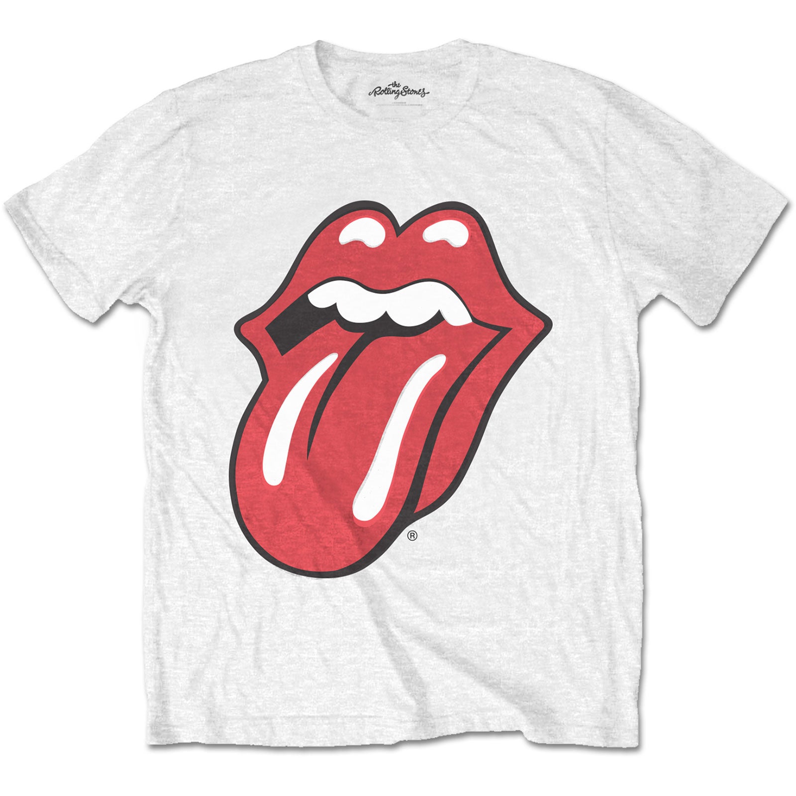 The Rolling Stones Unisex T-Shirt: Classic Tongue (Soft Hand Inks)