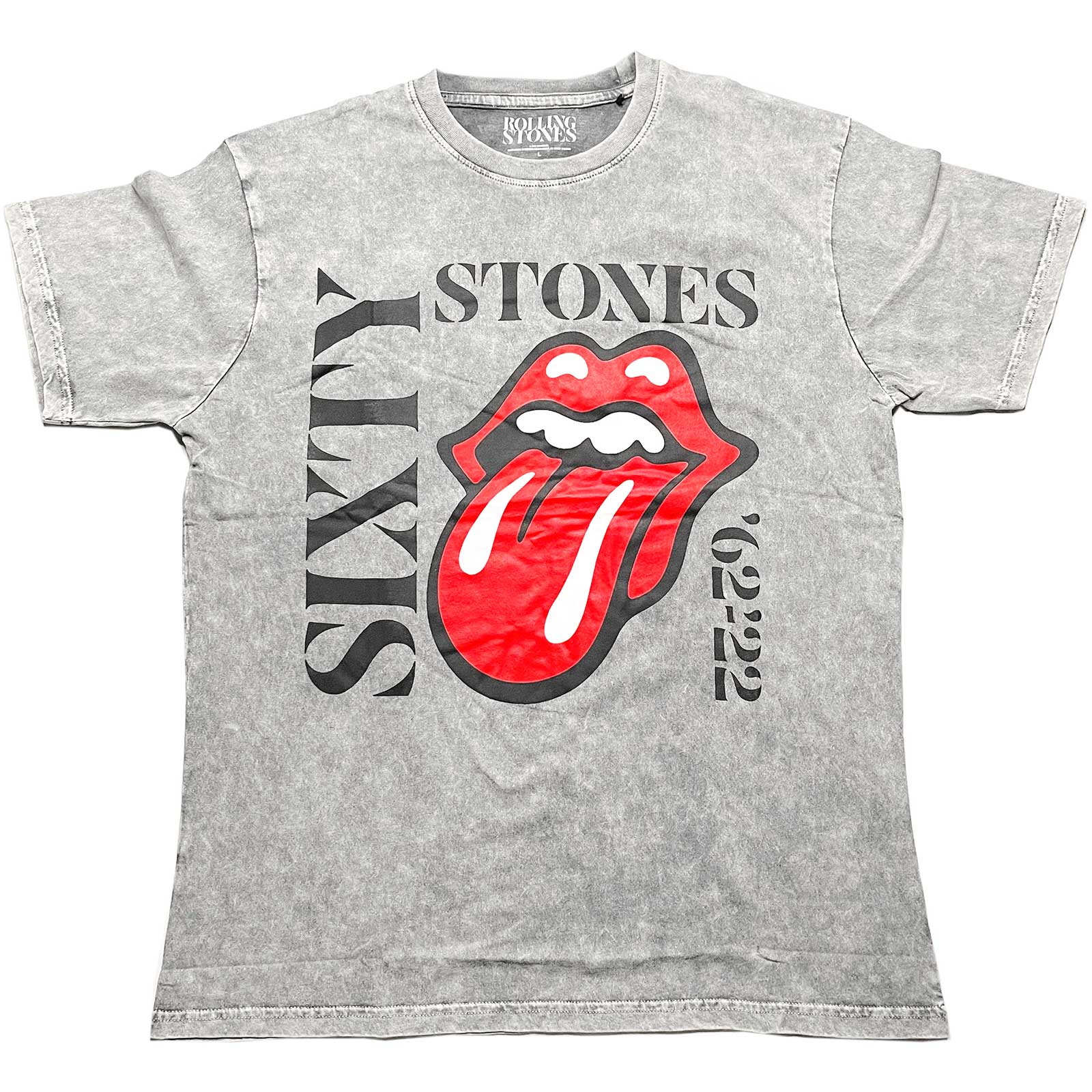 The Rolling Stones Unisex T-Shirt: Sixty Vertical (Dye-Wash)