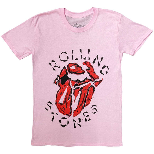 The Rolling Stones Unisex T-Shirt: Hackney Diamonds Painted Tongue