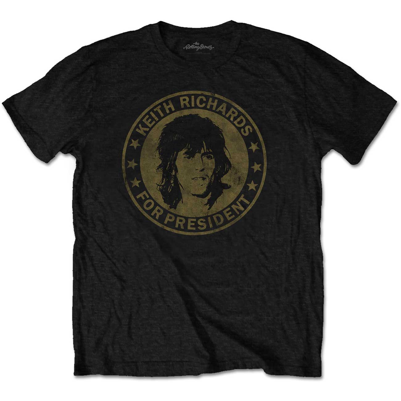 The Rolling Stones Unisex T-Shirt: Keith for President (Retail Pack)