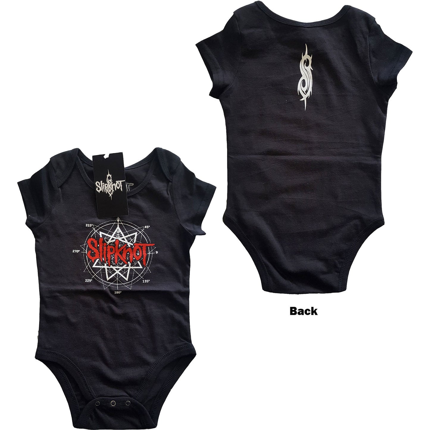 Slipknot Kids Baby Grow: Star Logo (Back Print)