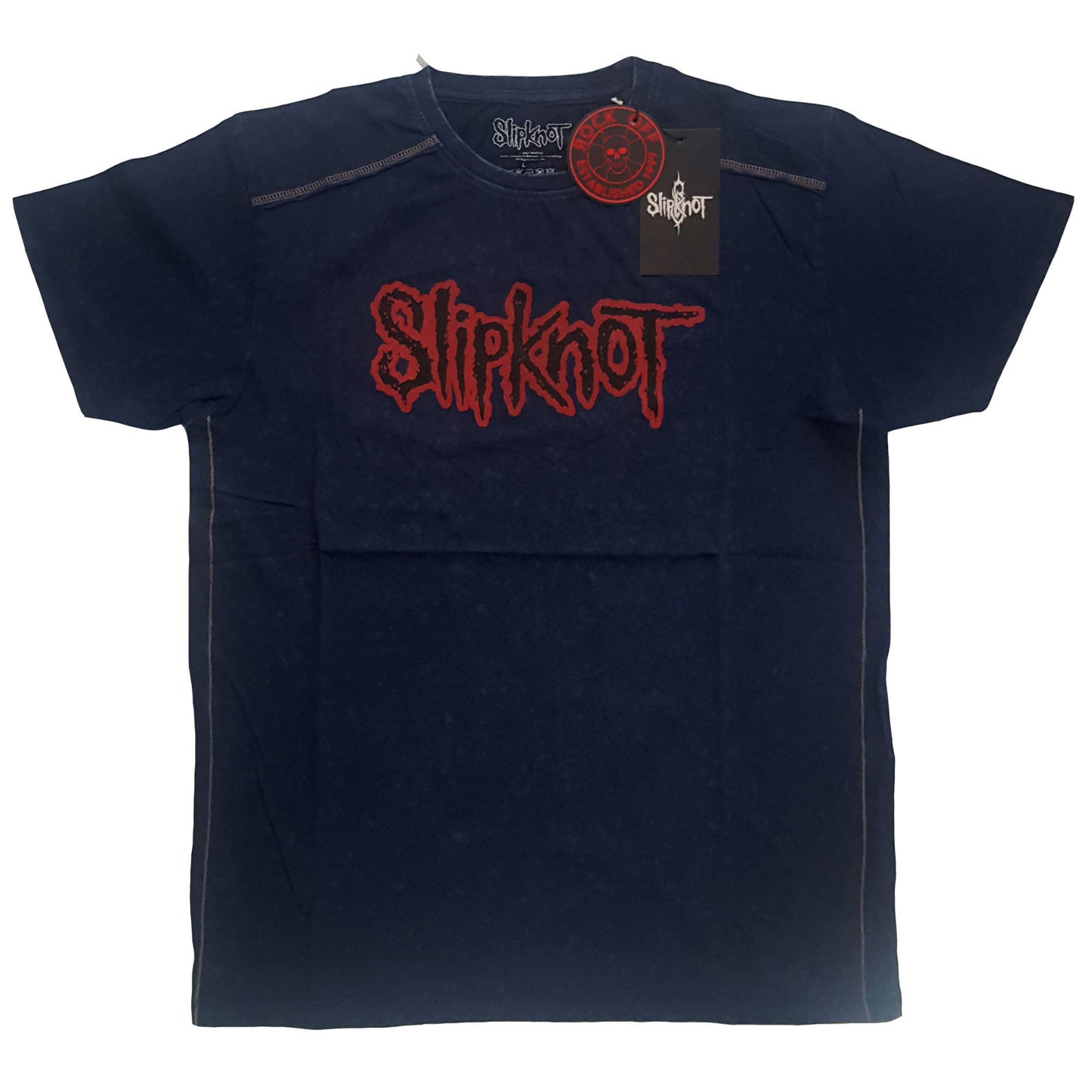 Slipknot Unisex T-Shirt: Logo (Wash Collection)