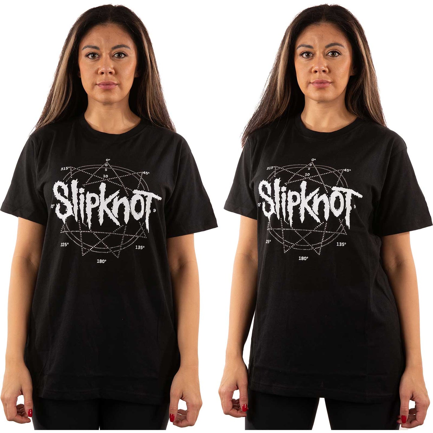 Slipknot Unisex T-Shirt: Logo Star (Embellished)