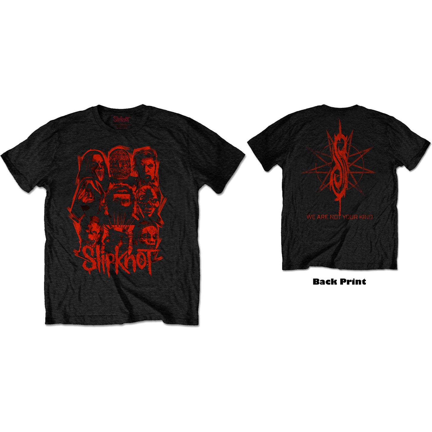 Slipknot Unisex T-Shirt: WANYK Red Patch (Back Print)