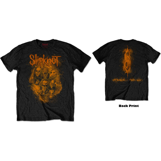 Slipknot Unisex T-Shirt: WANYK Orange (Back Print)
