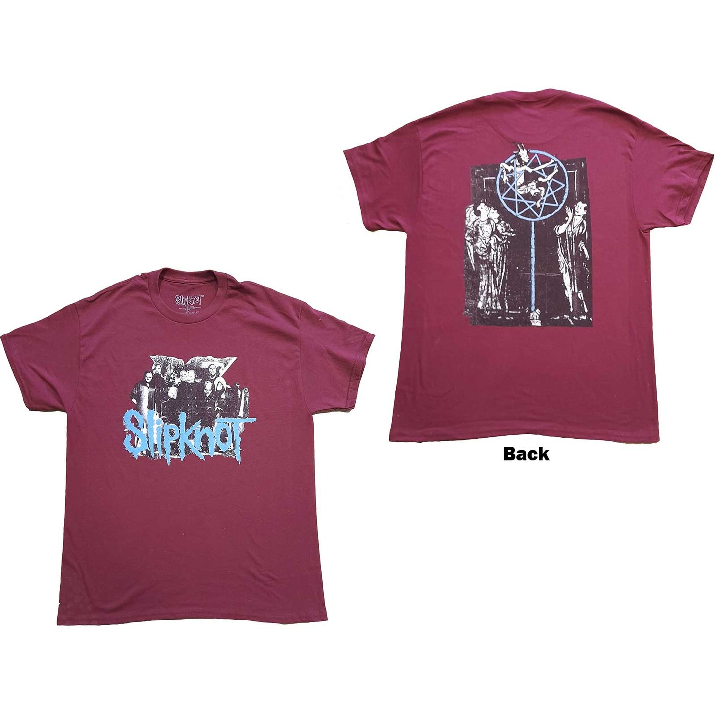Slipknot Unisex T-Shirt: Goat Logo Demon (Back Print)