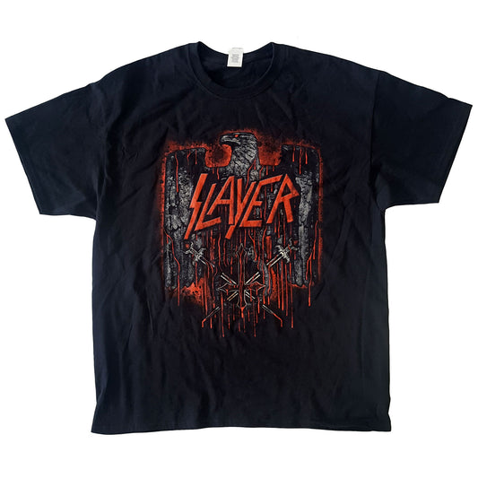 Slayer Unisex T-Shirt: Blood Eagle European Tour 2018 (Back Print) (Ex-Tour)