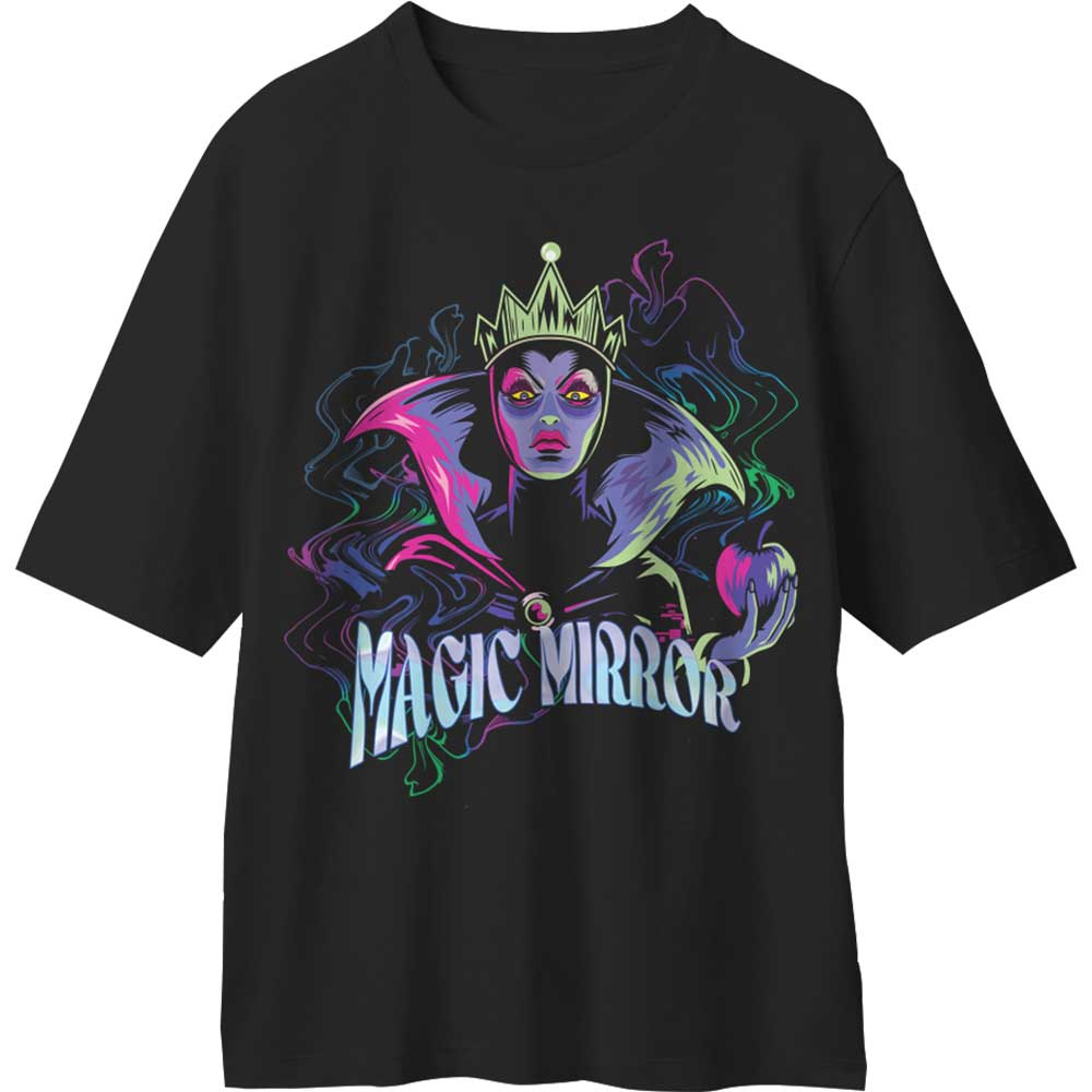 Disney Unisex T-Shirt: Snow White Evil Queen Mirror