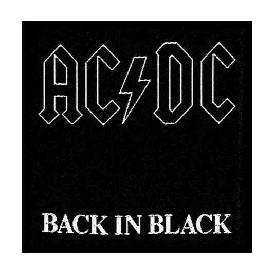 AC/DC Standard Patch: Back in Black (Loose)