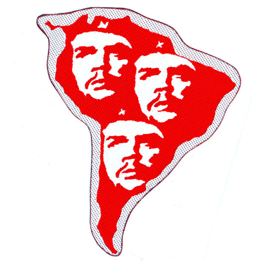 Che Guevara Standard Patch: South America Cut Out (Loose)