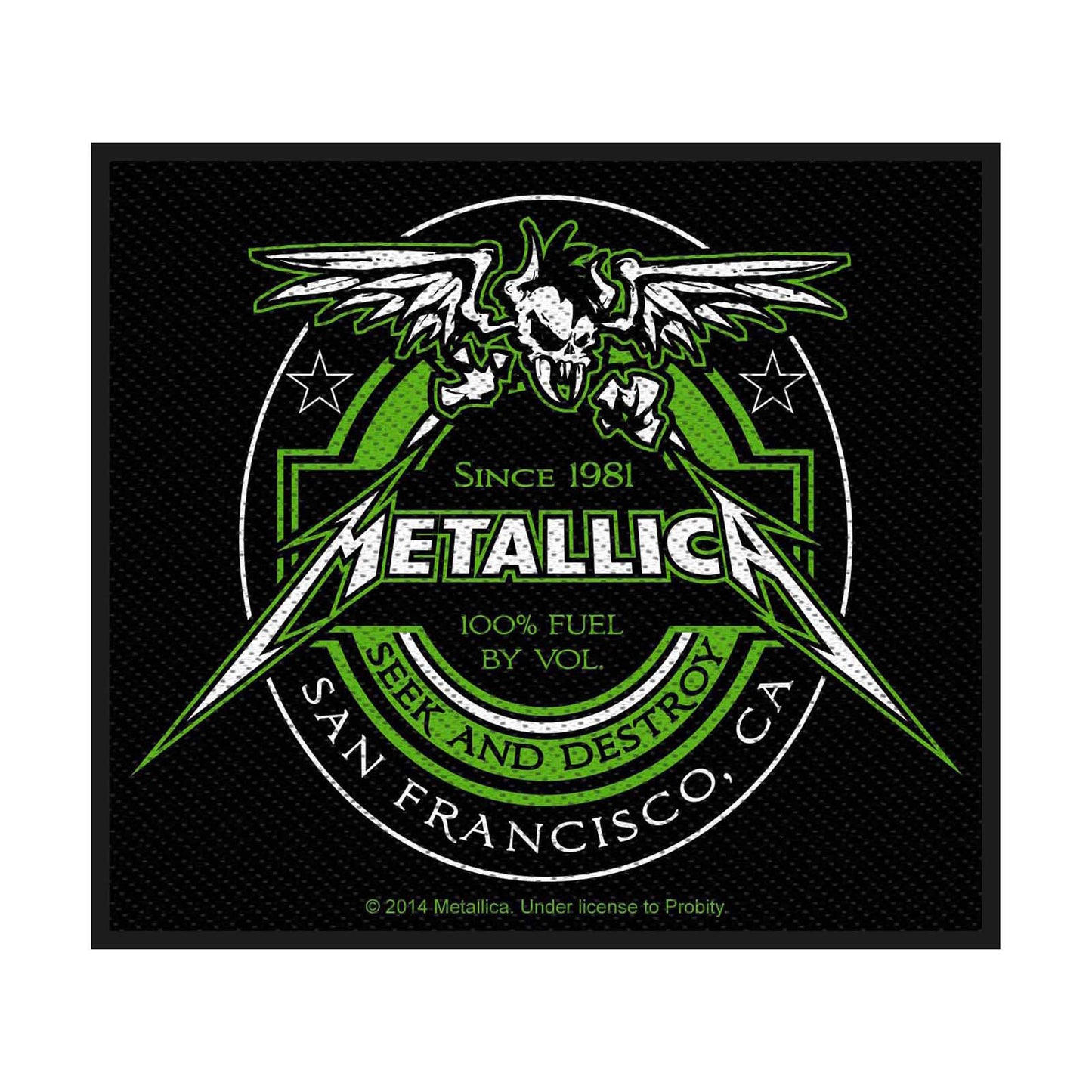 Metallica Standard Patch: Beer Label (Loose)