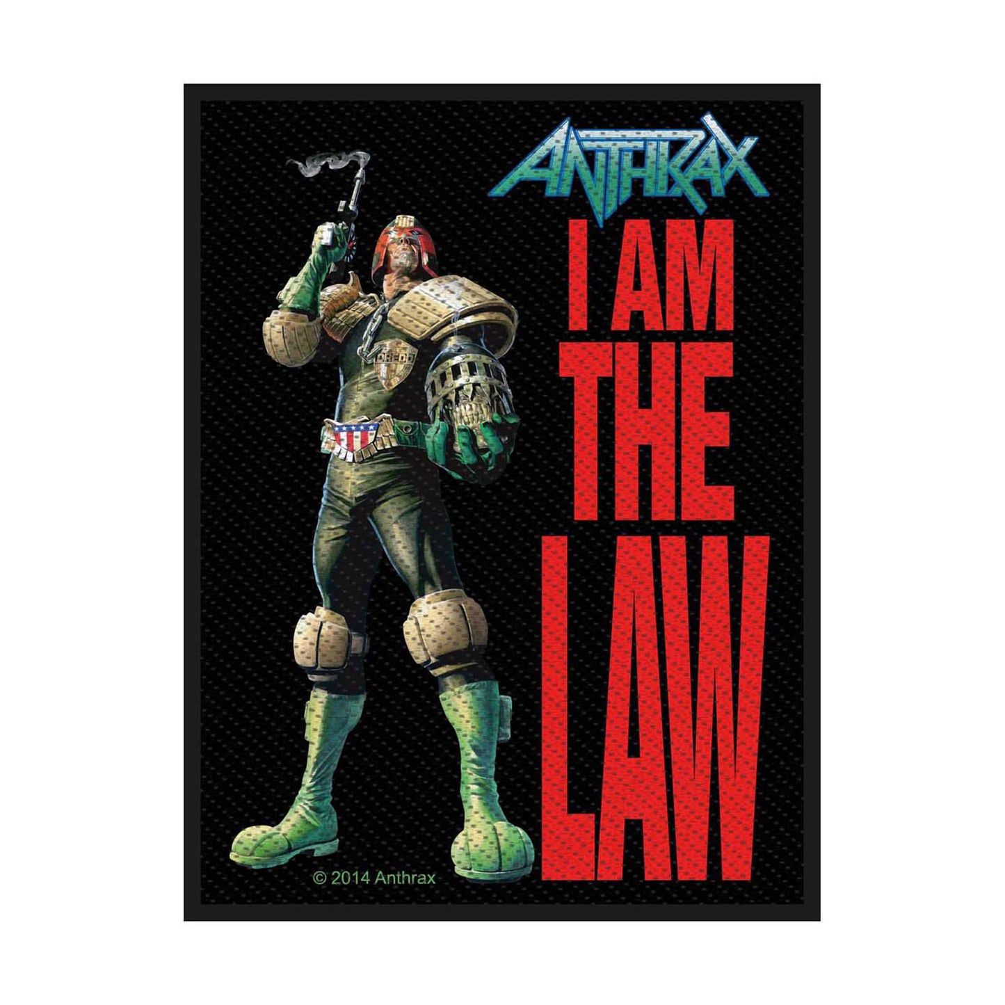 Anthrax Standard Patch: I Am The Law (Loose)