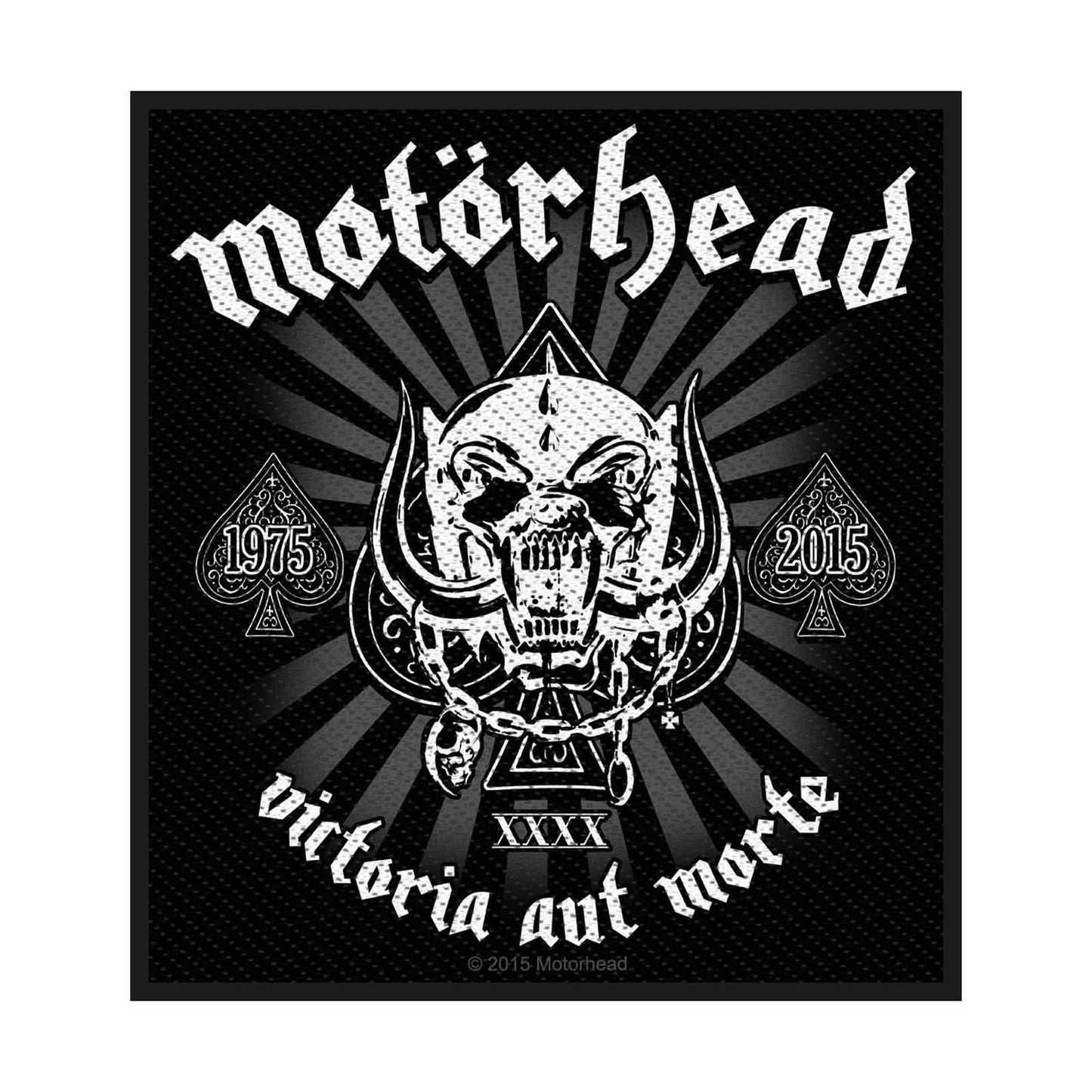 Motorhead Standard Patch: Victoria aut Morte 1975 - 2015 (Loose)