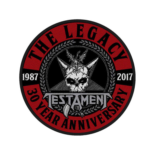 Testament Standard Patch: The Legacy 30 Year Anniversary (Loose)