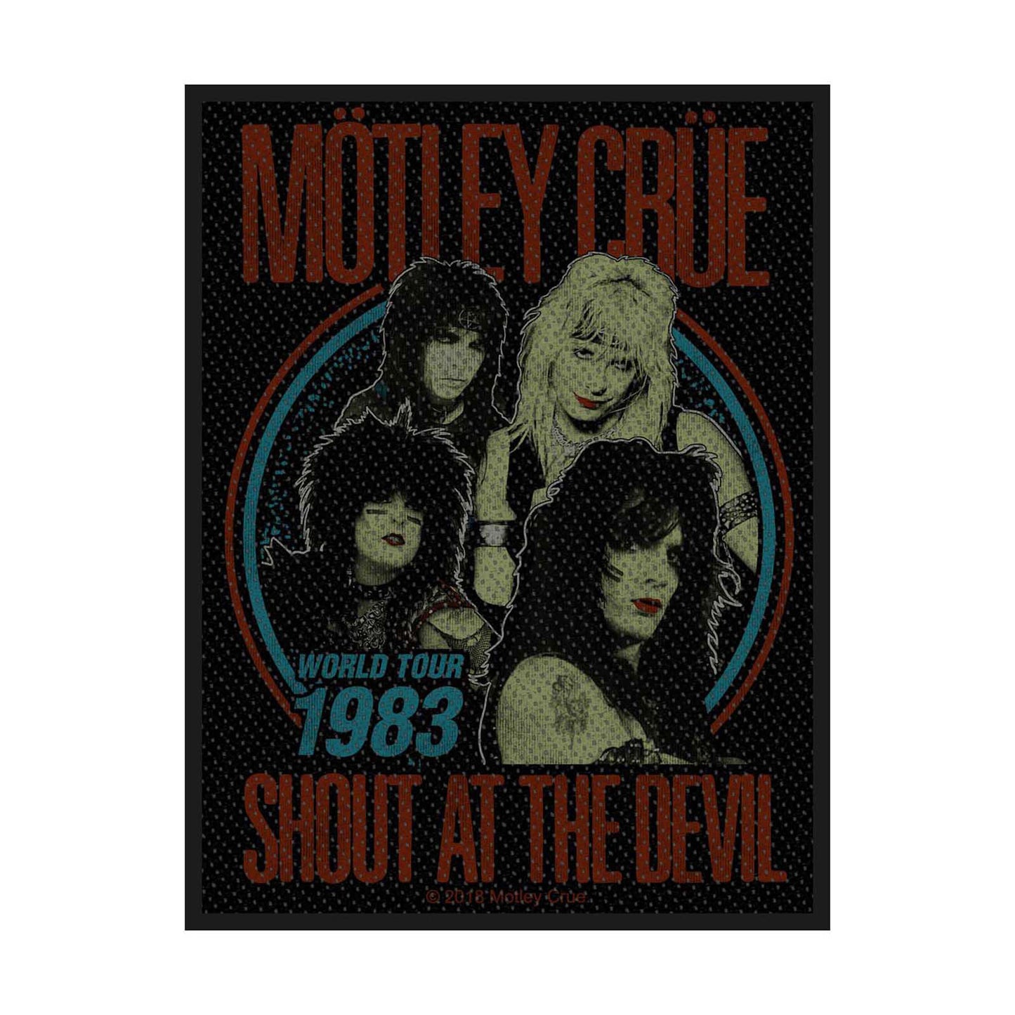 Motley Crue Standard Patch: Shout at the Devil (Loose)