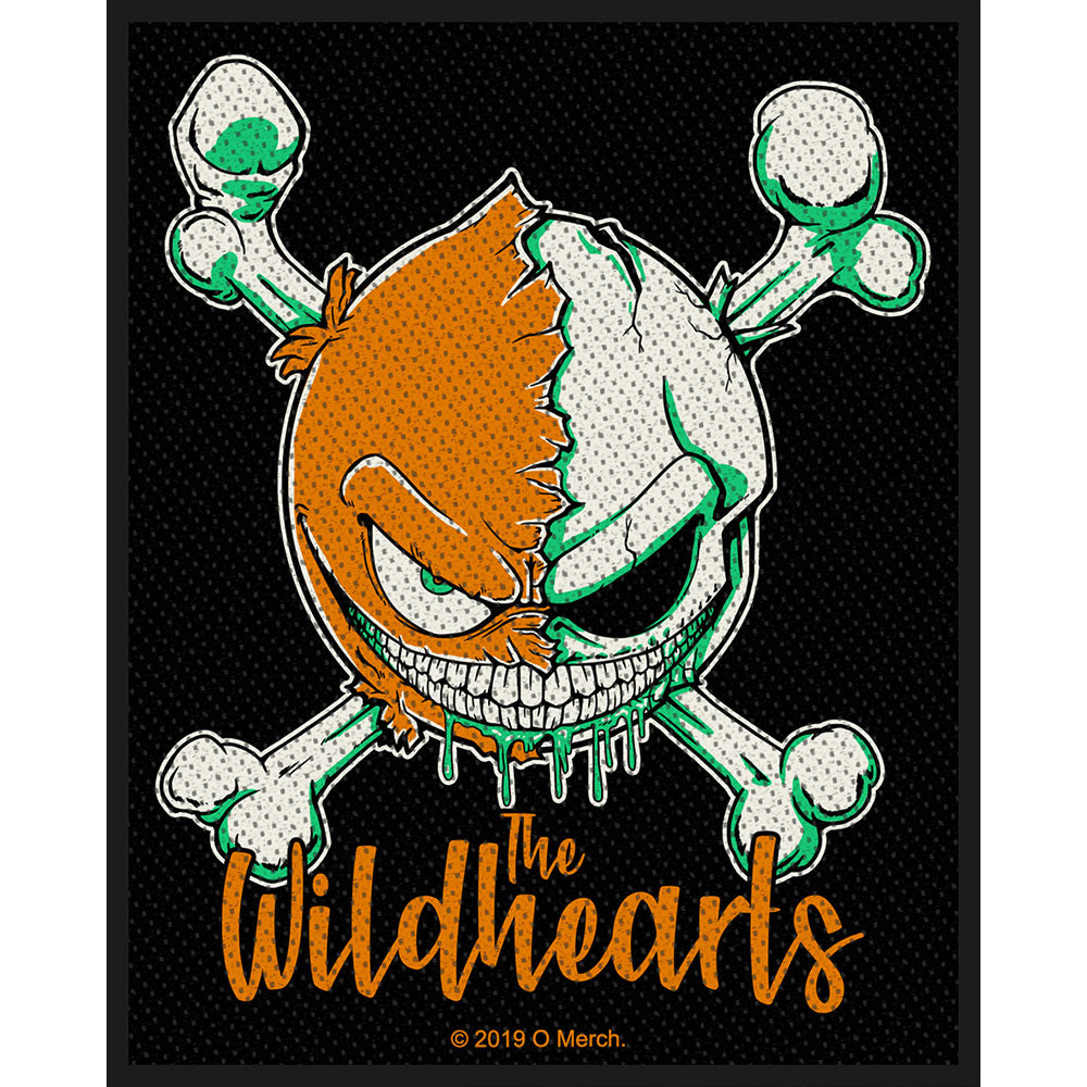 The Wildhearts Standard Patch: Green Skull (Loose)