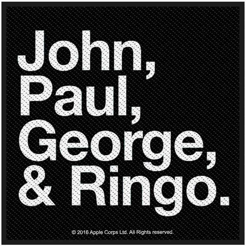 The Beatles Standard Patch: John, Paul, George & Ringo (Loose)