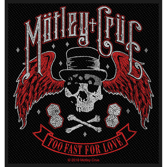 Motley Crue Standard Patch: Too Fast For Love (Loose)