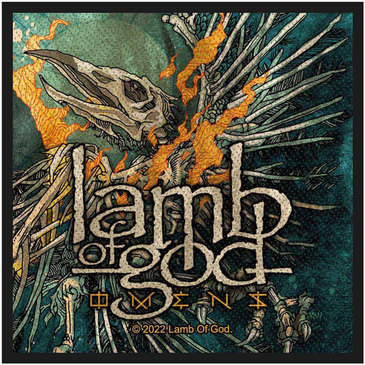 Lamb Of God Standard Woven Patch: Omens