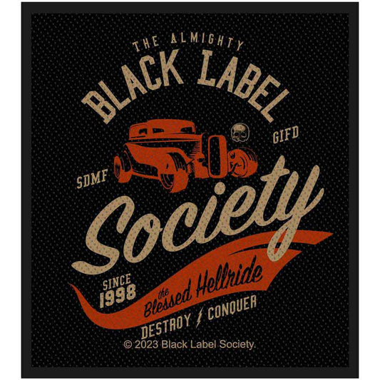 Black Label Society Standard Woven Patch: The Blessed Hellride