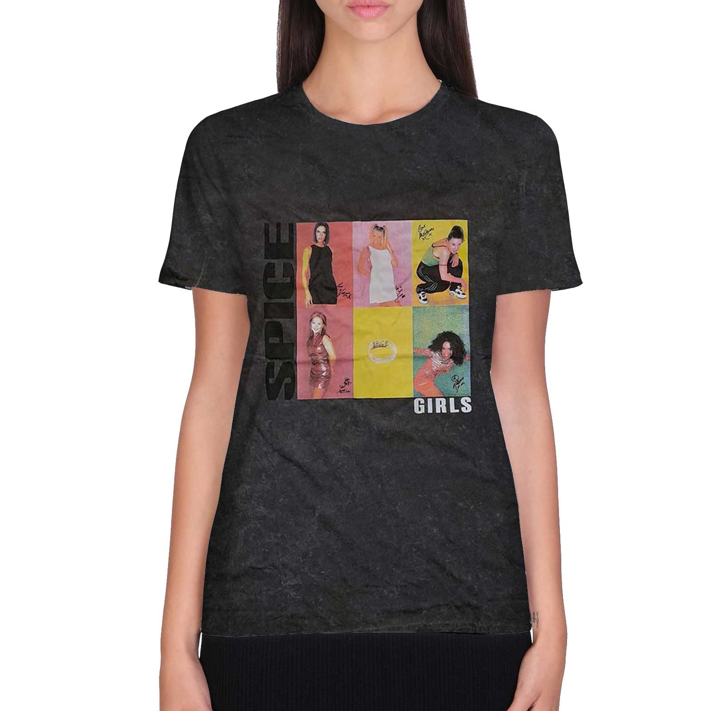 The Spice Girls Unisex T-Shirt: 6 Up Boxes (Wash Collection)
