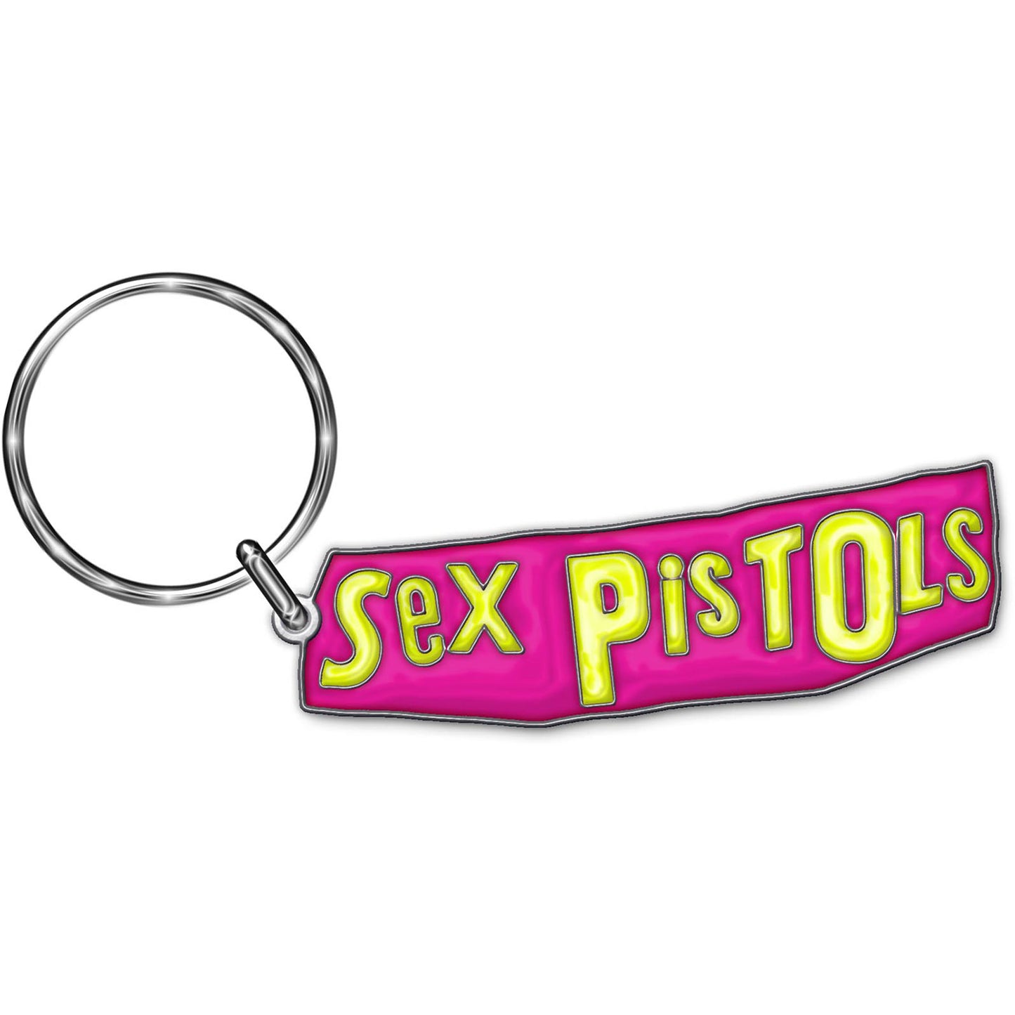 The Sex Pistols Keychain: Classic Logo (Enamel In-fill)