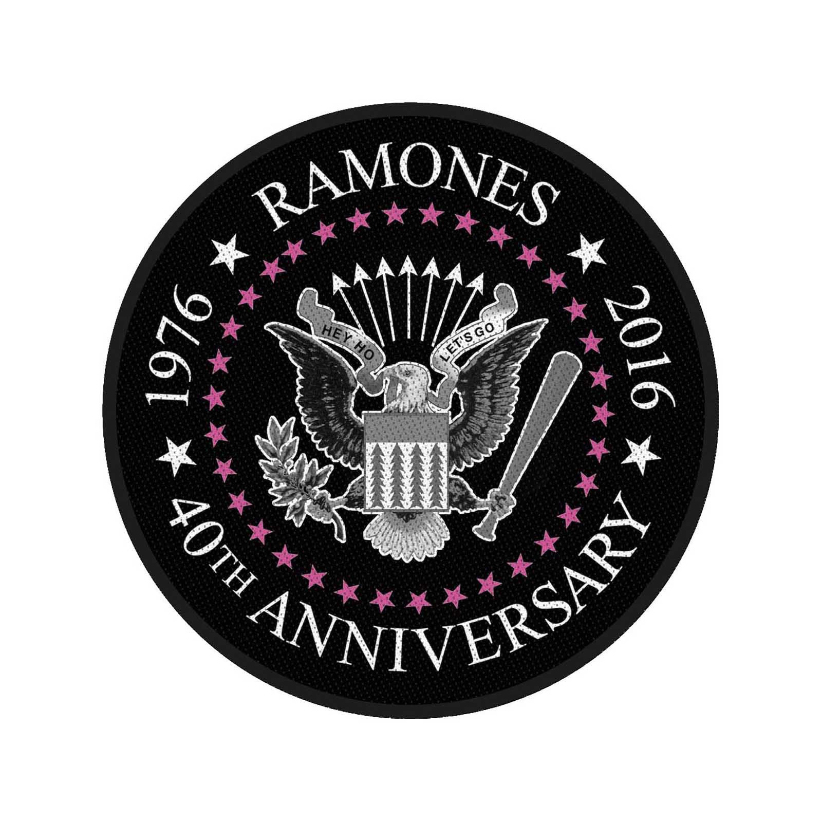 Ramones Standard Patch: 40th Anniversary (Retail Pack)