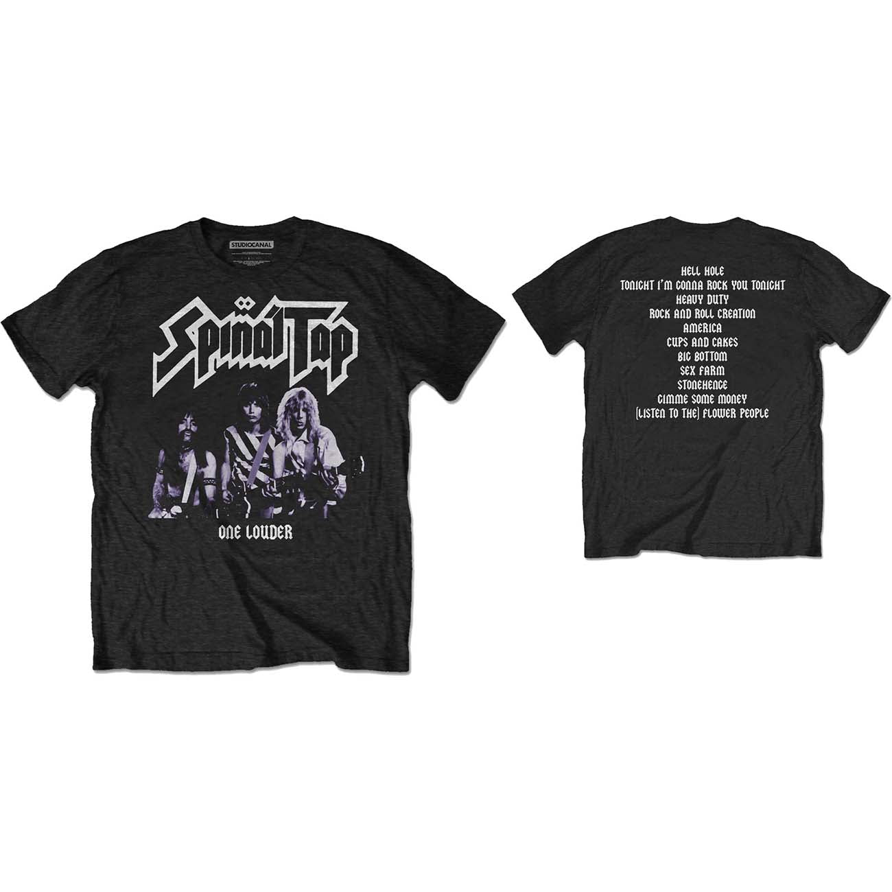 StudioCanal Unisex T-Shirt: Spinal Tap One Louder
