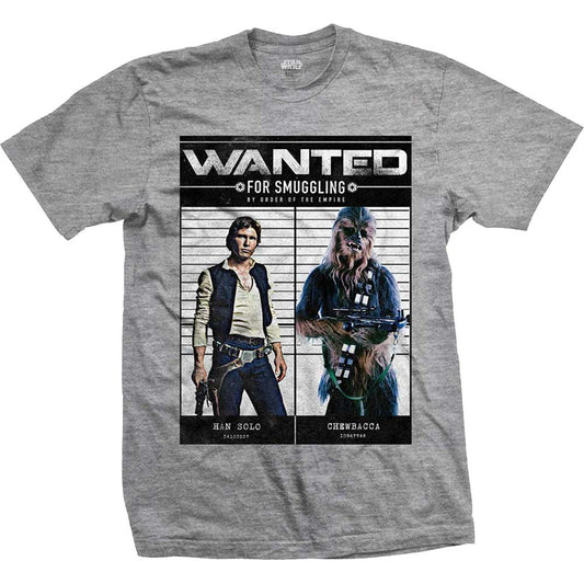 Star Wars Unisex T-Shirt: Wanted Smugglers (Small)