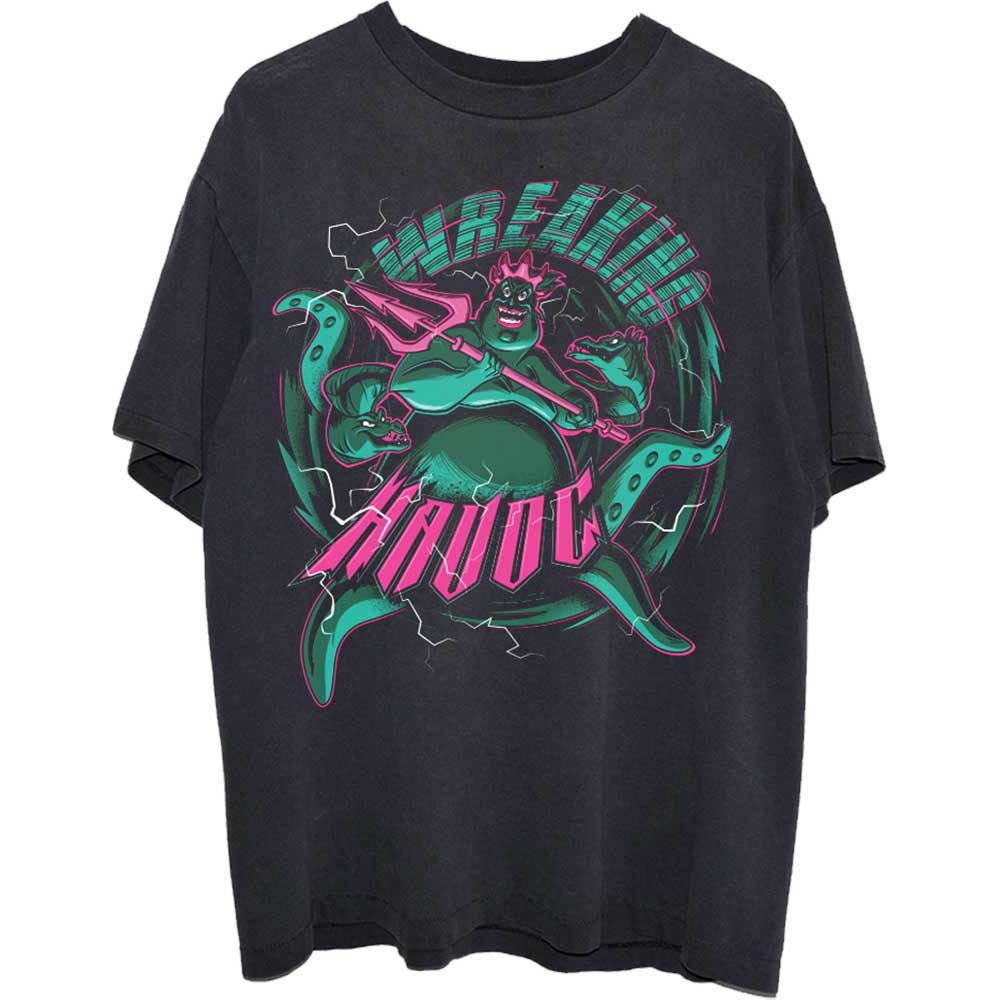 Disney Unisex T-Shirt: Little Mermaid Ursula Wreaking Havoc