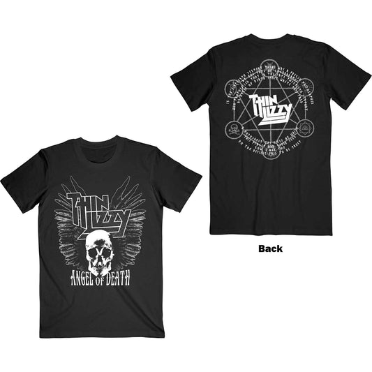 Thin Lizzy Unisex T-Shirt: Angel of Death (Back Print)