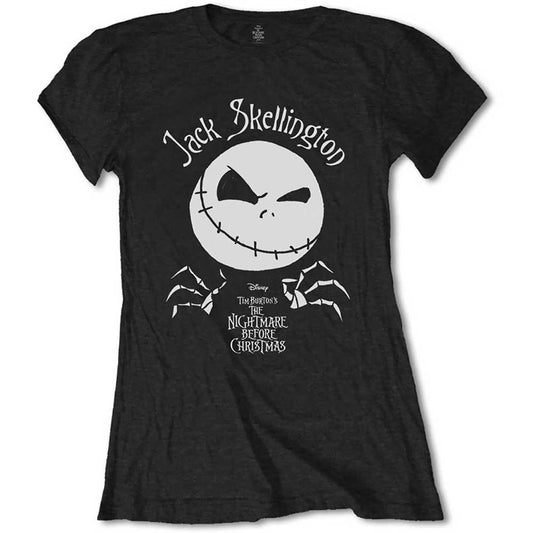 Disney Ladies T-Shirt: The Nightmare Before Christmas Jack Head